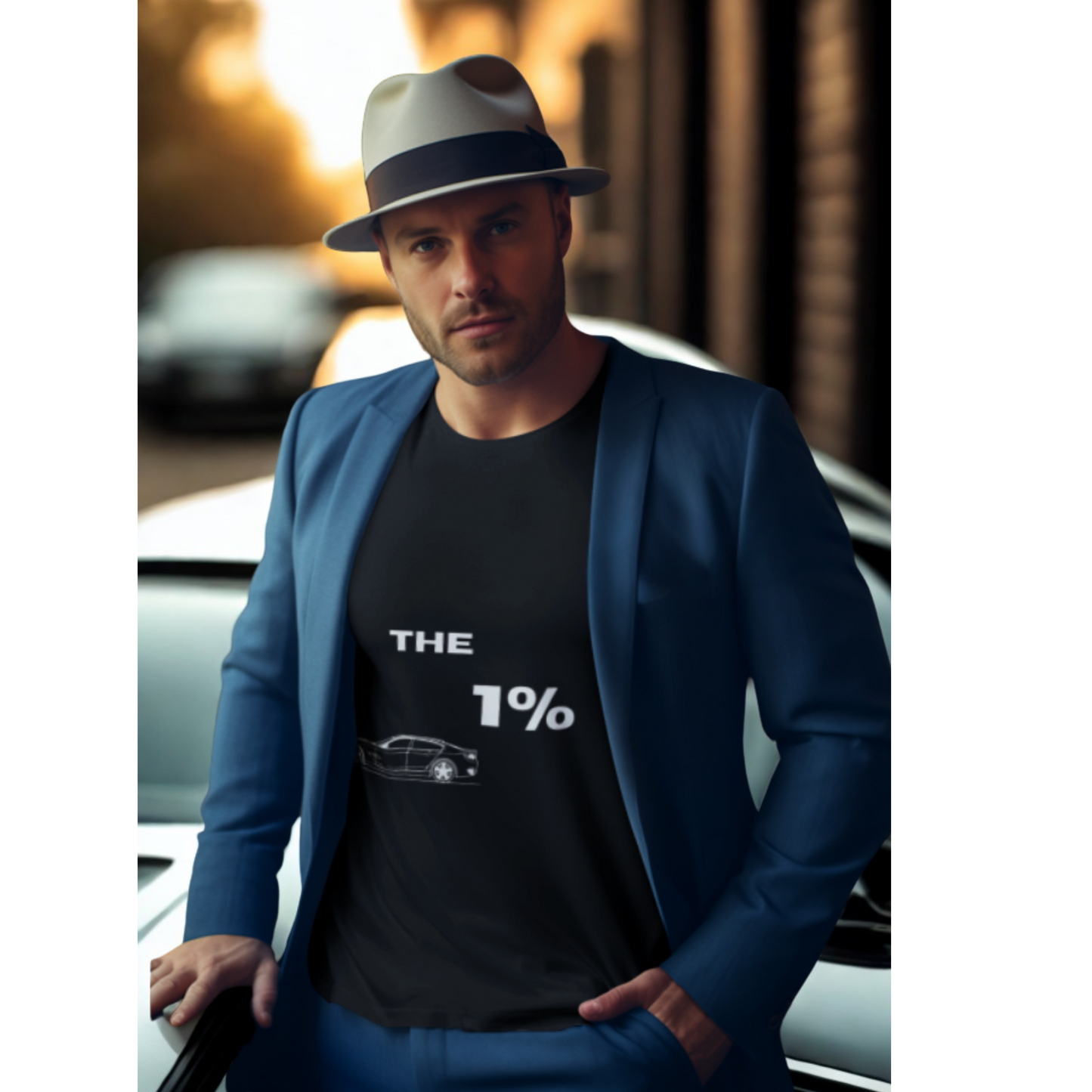 Classic Black Trendy T -- Shirt
