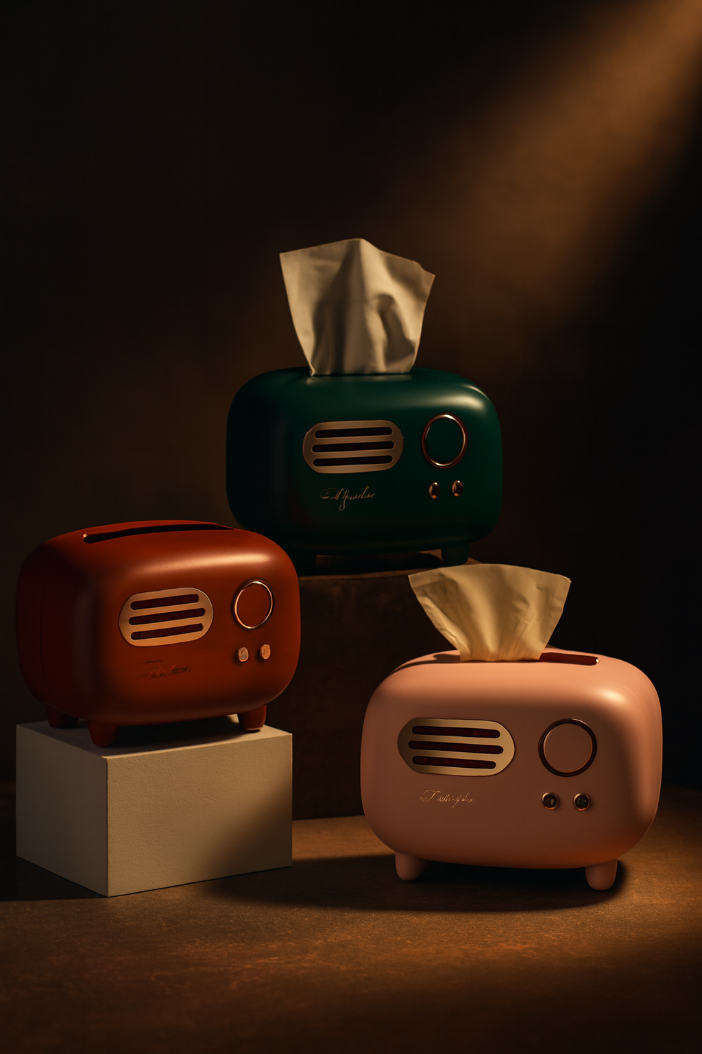 Vintage Radio Box Tissue Holder